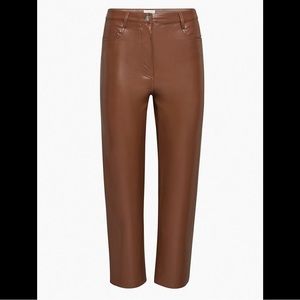 Wilfred - The Melina Cropped Vegan Leather Pant - Size 6